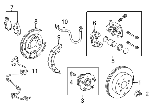 2013 Toyota RAV4 ABS Sensor, Front Driver Side Diagram for 89543-0R010