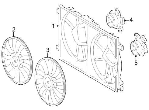 2023 Toyota Corolla Cross Cooling Fan Diagram 1 - Thumbnail