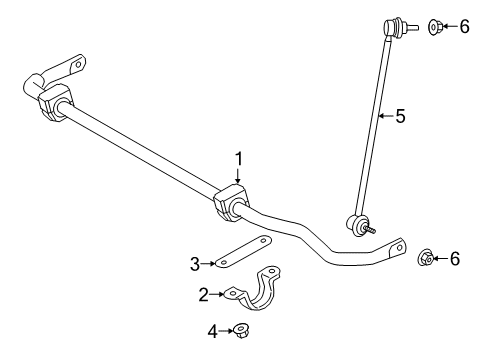 2024 Toyota GR Supra Stabilizer Bar & Components - Front Diagram