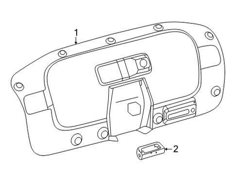 2022 Toyota Mirai Interior Trim - Trunk Diagram