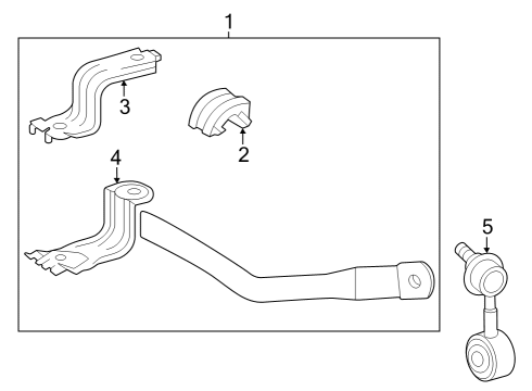 2024 Toyota Sequoia Stabilizer Bar & Components - Front Diagram 2 - Thumbnail