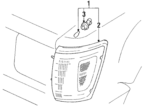 1993 Toyota 4Runner Park Lamps Diagram
