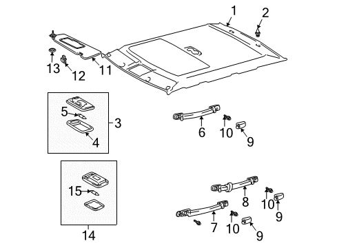 Lamp Assembly, Vanity Diagram for 81340-33140-A0