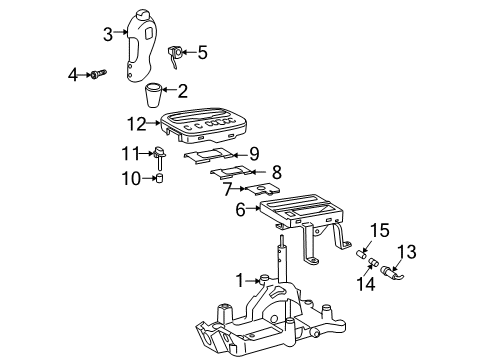 2004 Toyota Celica Transmission Shift Lever Diagram