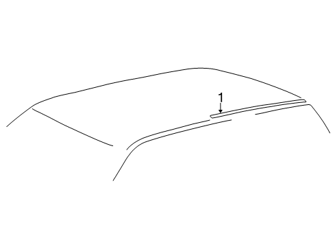 2004 Toyota Sequoia Exterior Trim - Roof Diagram 1 - Thumbnail