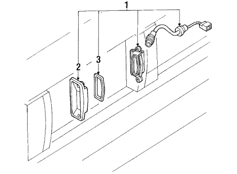 1991 Toyota Cressida License Lamps Diagram