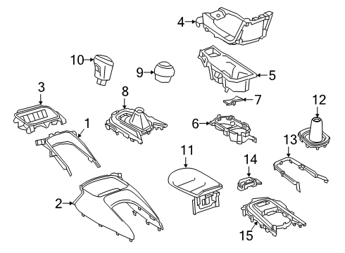 2022 Toyota Corolla Shift Knob Diagram for 33504-33170-C0