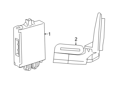 2022 Toyota Tacoma Anti-Theft Components Diagram