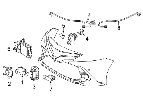 2022 Toyota Camry Switches & Sensors Diagram 6 - Thumbnail