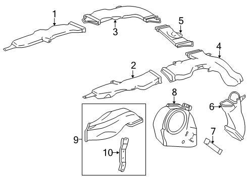 2017 Toyota Land Cruiser Ducts Diagram 3 - Thumbnail