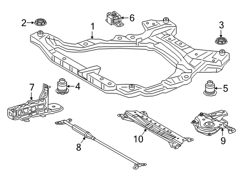 Extension Sub-Assembly, Front Bumper, Driver Side Diagram for 52103-33010