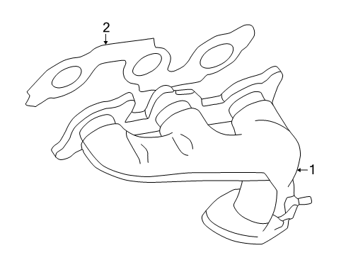 1999 Toyota Solara Exhaust Manifold Diagram 4 - Thumbnail