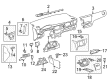 Scion Dash Panel Vent Portion Covers Diagram - 55606-12110