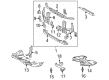 Toyota Tacoma Front Cross-Member Diagram - 57104-04030