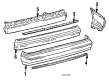 1984 Toyota Corolla Bumper Diagram - 52159-12170