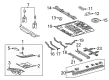 Toyota Front Cross-Member Diagram - 57450-08030