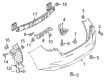 Toyota Yaris Bumper Diagram - 52159-WB005