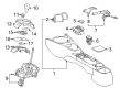 Toyota Yaris Center Console Base Diagram - 58911-0D170-C0