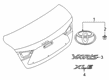 Toyota Yaris iA Emblem Diagram - 90118-WB886