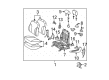 Toyota Yaris Seat Cushion Diagram - 71518-52E00-C0