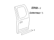 2005 Toyota Tundra Door Moldings Diagram - 75741-0C060-D0