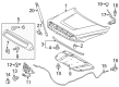 Toyota Sequoia Hood Cable Diagram - 53601-0C011-C0