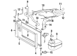 Toyota Previa Radiator Support Diagram - 16505-76011