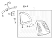 Toyota Land Cruiser Back Up Light Diagram - 81581-60300