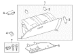 Toyota Highlander Dash Panel Vent Portion Covers Diagram - 55607-0E070