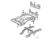 1987 Toyota Corolla Floor Pan Diagram - 58311-12110