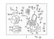 Toyota Matrix Seat Cover Diagram - 71074-02V60-B0