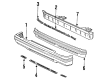 1984 Toyota Celica Bumper Diagram - 52119-14904