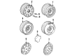 Toyota Corolla Wheel Cover Diagram - 42602-02040
