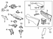 Toyota C-HR Center Console Latch Diagram - 58908-10020