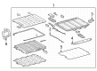 Toyota bZ4X Battery Tray Diagram - 58219-42030