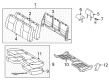 Toyota Tacoma Seat Cushion Diagram - 71001-04692-B0