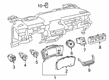 Toyota Corolla A/C Switch Diagram - 55900-02D40-B0