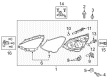 Toyota Prius C Headlight Diagram - 81110-52E81