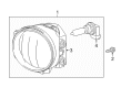 Toyota Prius Plug-In Fog Light Diagram - 81221-12230