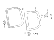2005 Toyota Tundra Weather Strip Diagram - 62741-0C010