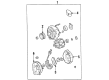 Toyota Supra Alternator Pulley Diagram - 27411-46090