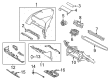 Scion iA Dash Panel Vent Portion Covers Diagram - 55607-WB001