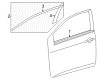 Toyota Corolla Door Moldings Diagram - PT29A-02095-04