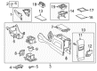 Toyota Prius V Center Console Base Diagram - 58813-47010-G0