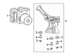 Toyota Corolla Cross ABS Control Module Diagram - 44050-0A200