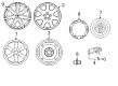 Toyota Prius Wheel Cover Diagram - 42603-52030