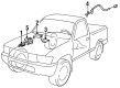 Toyota T100 ABS Control Module Diagram - 89540-34010