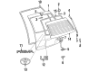 Toyota Previa Trunk Lid Latch Diagram - 69350-95D00