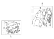 Toyota MR2 Spyder Seat Cushion Diagram - 71420-17320-E0