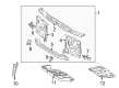 Toyota 4Runner Front Cross-Member Diagram - 57104-35030